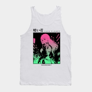 "Dark Flower" Cyberpunk Aesthetic Vaporwave Anime Manga Girl Japanese Streetwear Tank Top